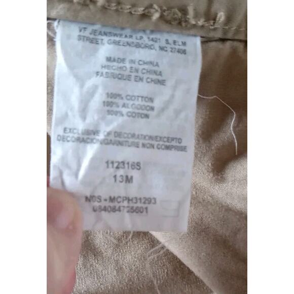 Vtg. RIDERS by LEE Capri Pants Khaki Tan Light Weight Fabric Womens 13m 36x19 - Picture 4 of 6